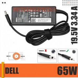 Cargador 19.5V 65W  para Inspiron 14R 3650 - tipo LA-65NS2 - 0MGJN9...