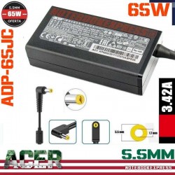 Cargador Acer 19V 3.42A 65W 1.7x5.5mm