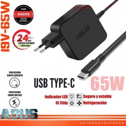 Cargador Asus ADP 20V 3.25A 65W punta USB-C