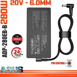 Cargador Asus 20V 14A 280W 3.7mm x 6.0mm