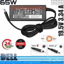 Cargador Dell 19.5V 3.34A 65W 4.5 x 3.0mm