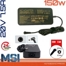 Cargador MSI-Asus 20V 7.5A 150W 3,7 x 6.0mm