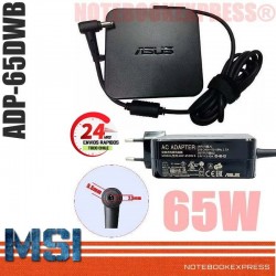 Cargador MSI-Asus 19V 3.42A 65W 2.5mm x 5.5mm