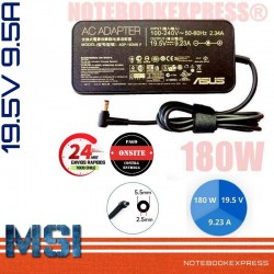 Cargador MSI-Asus 19V 9.5A 180W 2.5mm x 5.5mm