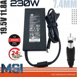 Cargador MSI-Asus 19.5V 11.8A 230W 7.4mm x 5.0mm